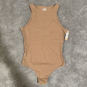 SOLD SKIMS Fits Everybody High Neck Sienna Tan Bodysuit NWT